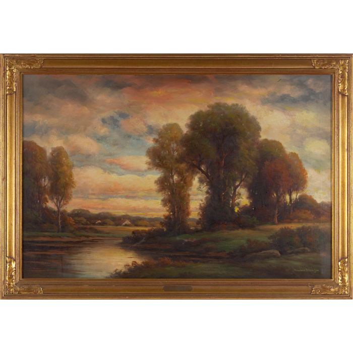 Appraisal: Howard Atkinson American th century Even Tide c oil on