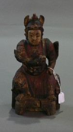 Appraisal: A Chinese painted figure late th early th century