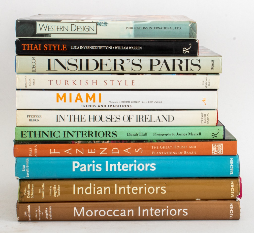 Appraisal: INTERNATIONAL INTERIOR DESIGN REFERENCE BOOKS Eleven reference books on International