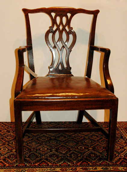 Appraisal: George III Mahogany Armchair Estimate -