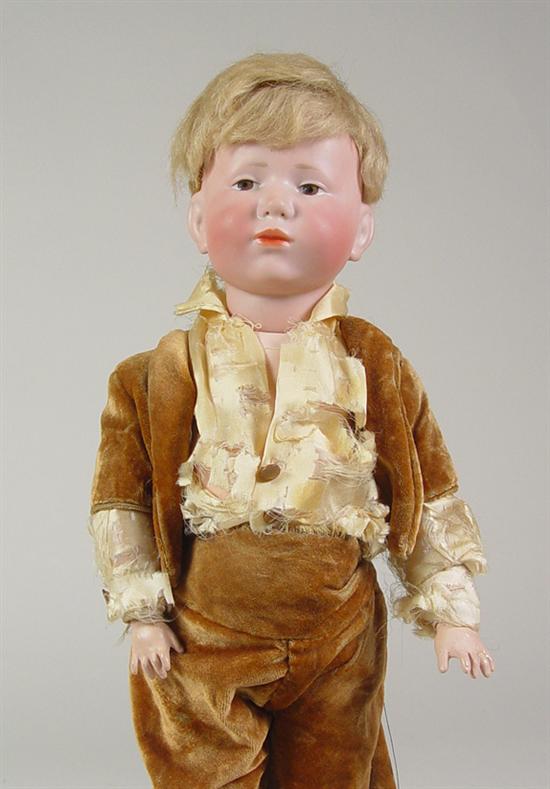 Appraisal: German K R Character Boy Doll or later Character boy