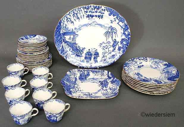 Appraisal: Partial set of blue and white Royal Crown Derby china-