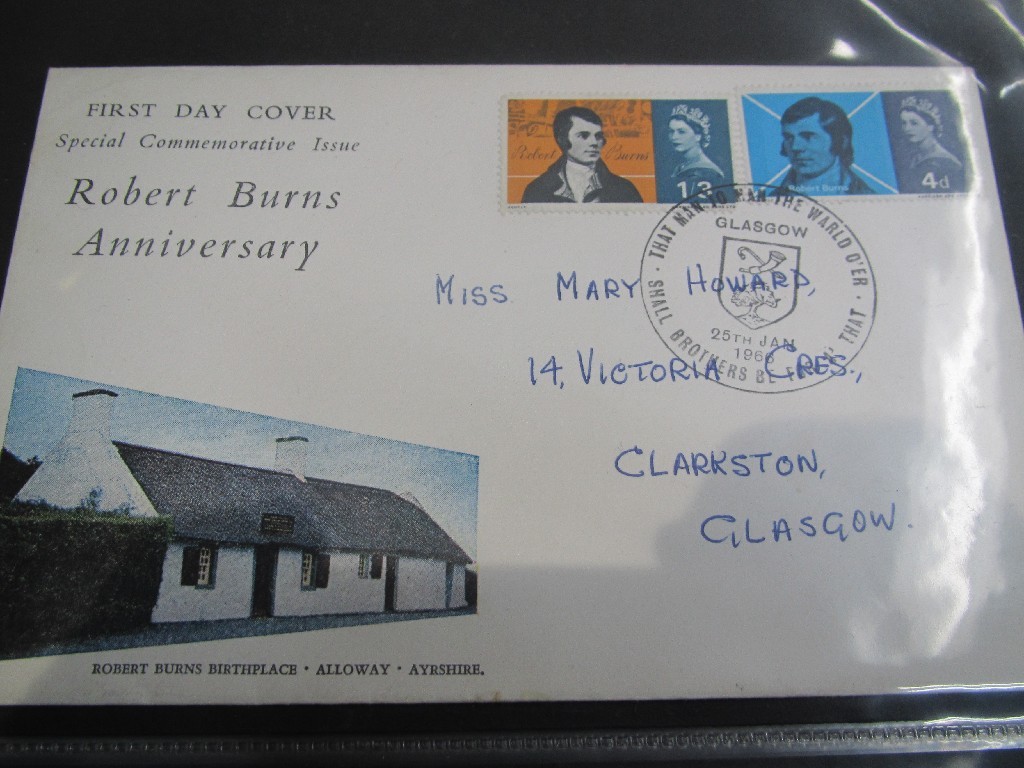 Appraisal: Lot comprising four albums of first day covers and an