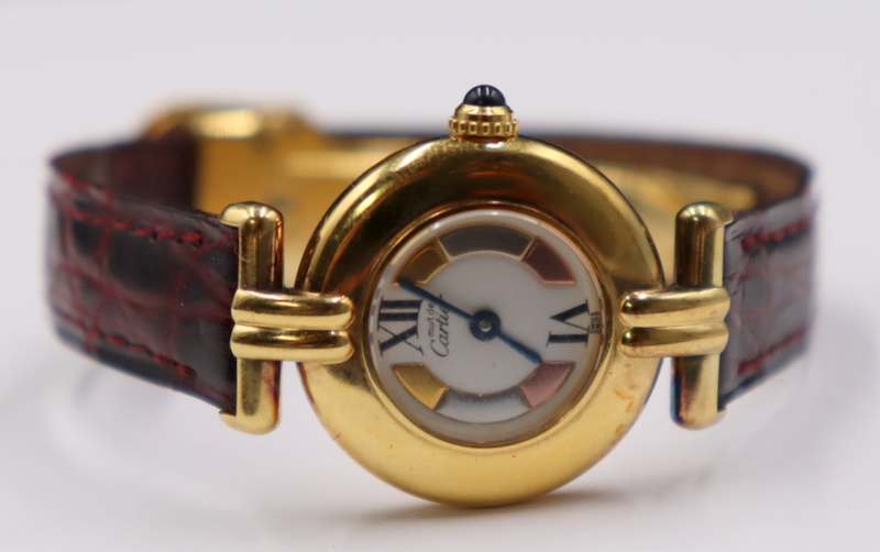 Appraisal: JEWELRY Must de Cartier Colisee Vermeil Watch A lady's Must