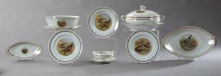 Appraisal: Forty-Two Piece Set of French Porcelain Dinnerware th c by