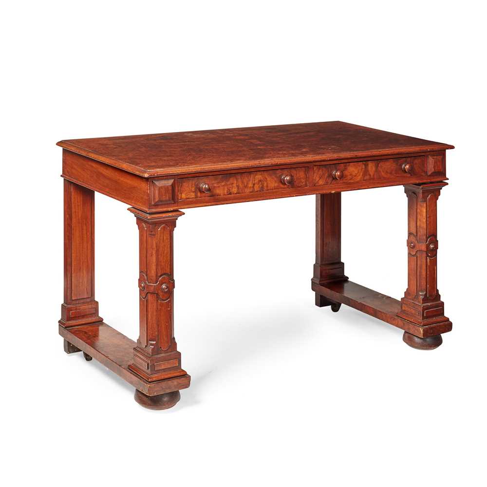 Appraisal: EARLY VICTORIAN RENAISSANCE REVIVAL WALNUT HALL TABLE MID TH CENTURY