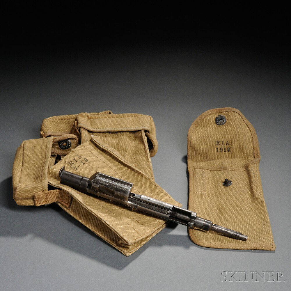 Appraisal: Mark I Pederson Device and Canvas Pouches c steel device