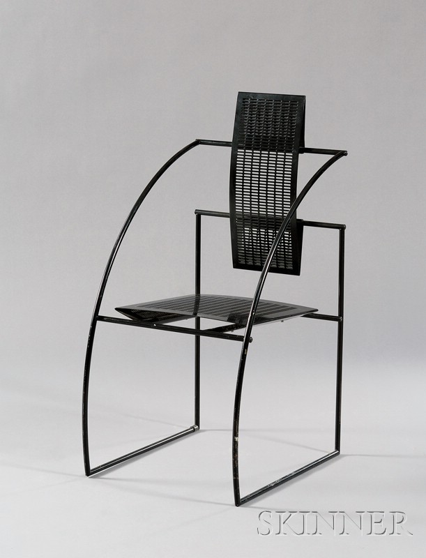 Appraisal: Mario Botta Quinta Chair Steel Italy design date c Steel