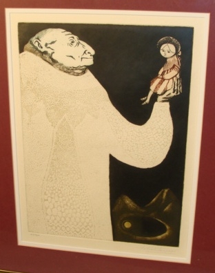 Appraisal: Leticia Tarrago Mexican b GRANDMOTHER Color etching Signed and numbered