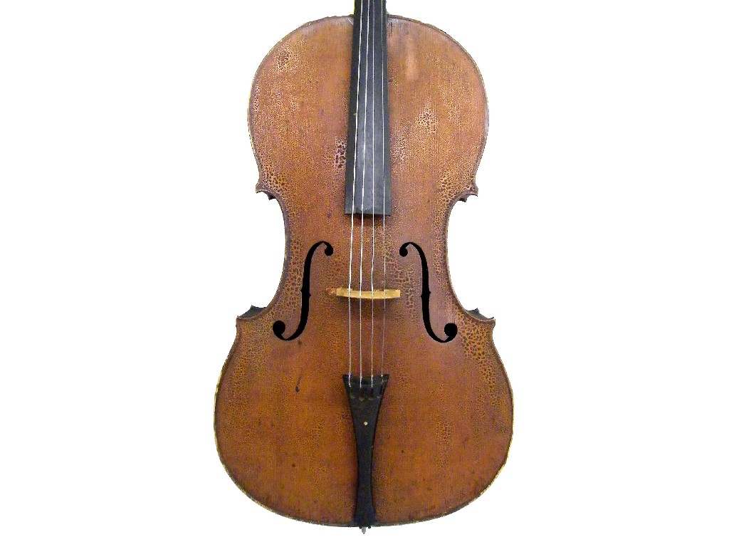 Appraisal: th century Mittenwald violoncello cm bow soft case