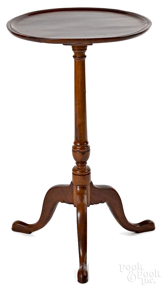 Appraisal: Federal walnut candlestand Exclusive on Bidsquare Federal walnut candlestand ca