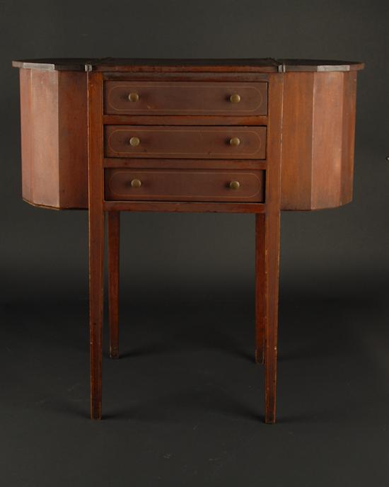 Appraisal: An E th C Martha Washington-style Sewing Stand having string