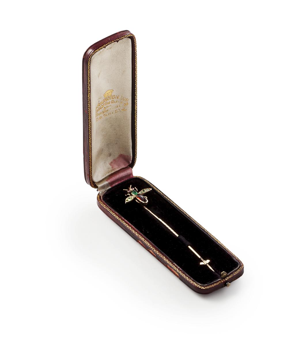 Appraisal: A Russian multi-gem set tie pin marked to the pin