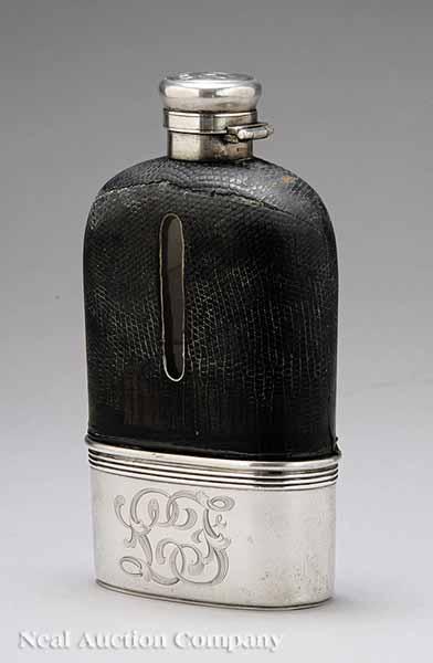 Appraisal: An American Sterling Silver Flask Gorham Rhode Island c marked