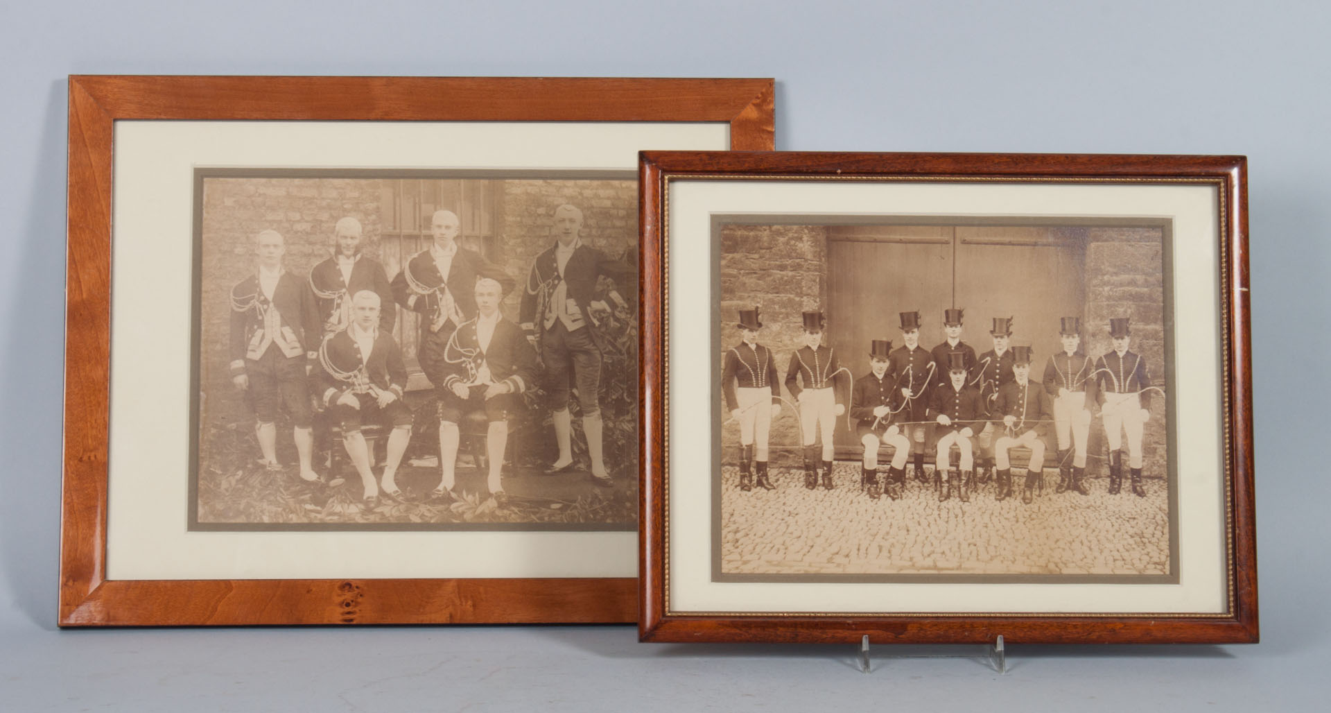 Appraisal: Two framed photos of the Dondberry House staff late th