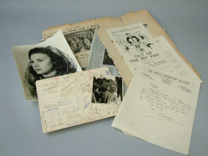 Appraisal: A collection of signed autographs and related ephemera to include