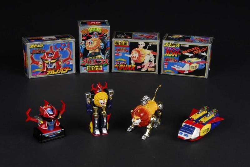 Appraisal: Chogokin and Popinika toys from Daltanias Description lot of Japanese