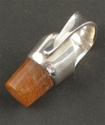 Appraisal: A Georg Jensen silver and striated quartz ring designed by