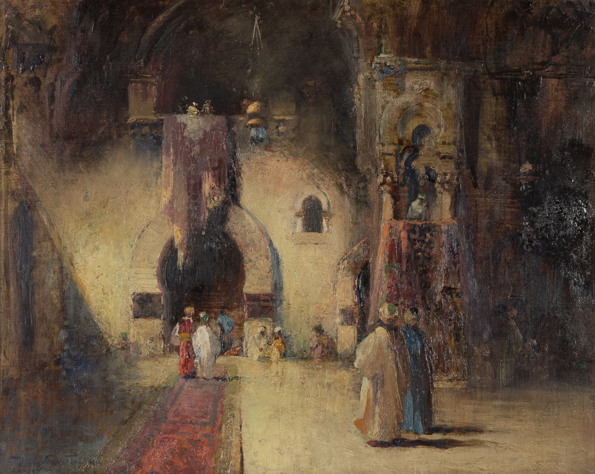 Appraisal: DOUGLAS ARTHUR TEED AMERICAN - MIDDLE EASTERN SCENE Oil on