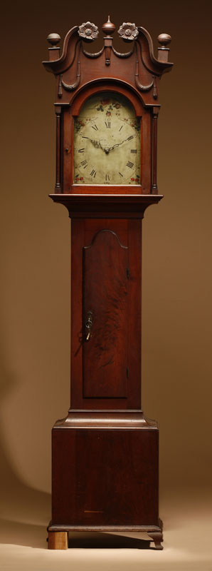 Appraisal: A Chippendale walnut tall case clock Martin Shreiner Sr Lancaster