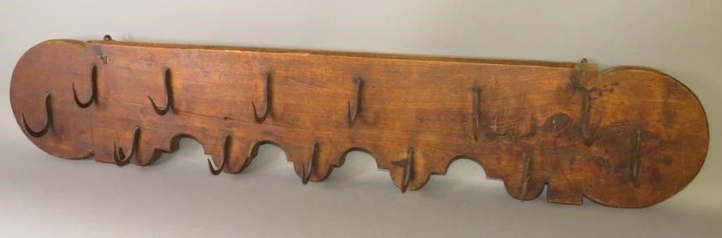 Appraisal: ORNAMENTAL SCROLL CUT BUTCHER SHOP CHERRY WOOD MEAca late th-mid