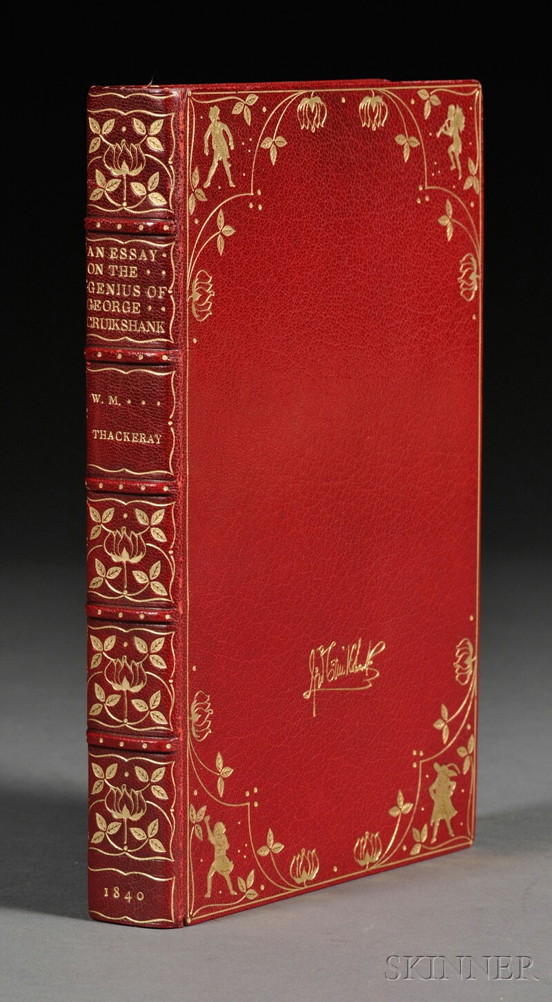 Appraisal: Decorative Binding Extra lllustrated Thackeray William Makepeace - An Essay