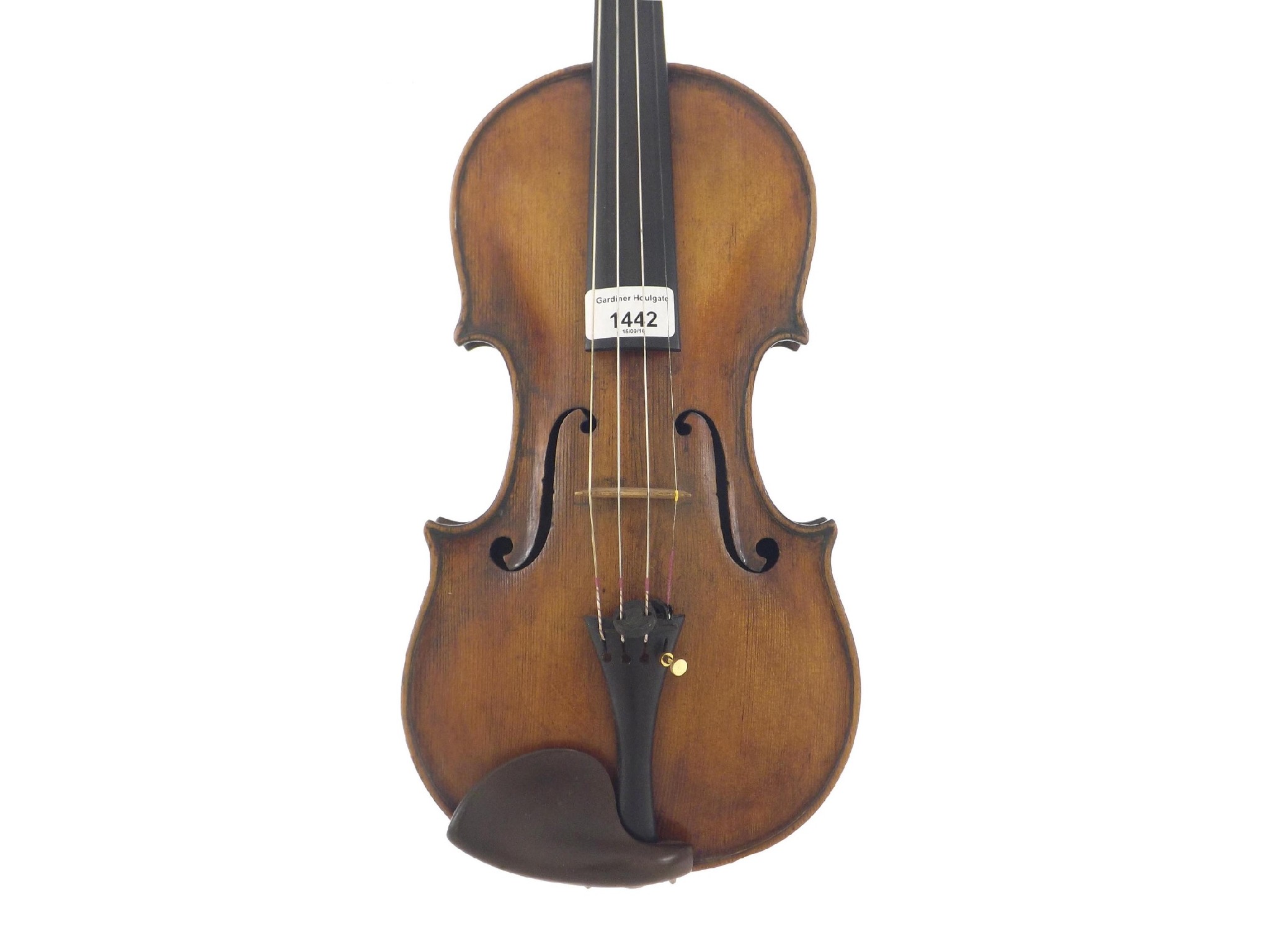 Appraisal: Interesting violin labelled James Henry Banks Salisbury the two piece