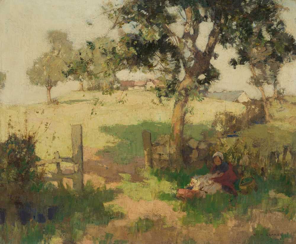 Appraisal: WILLIAM HANNA CLARKE SCOTTISH - REST BY THE WAY KIRKCUDBRIGHT