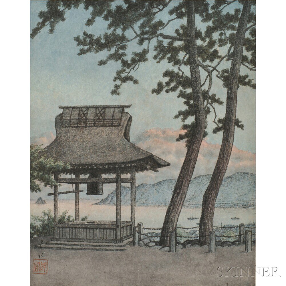 Appraisal: Kawase Hasui - Watercolor Sketch Japan for an oban size