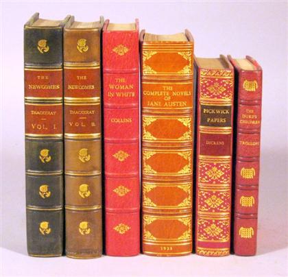 Appraisal: vols Leather Bindings - English Literature Thackeray William Makepeace The