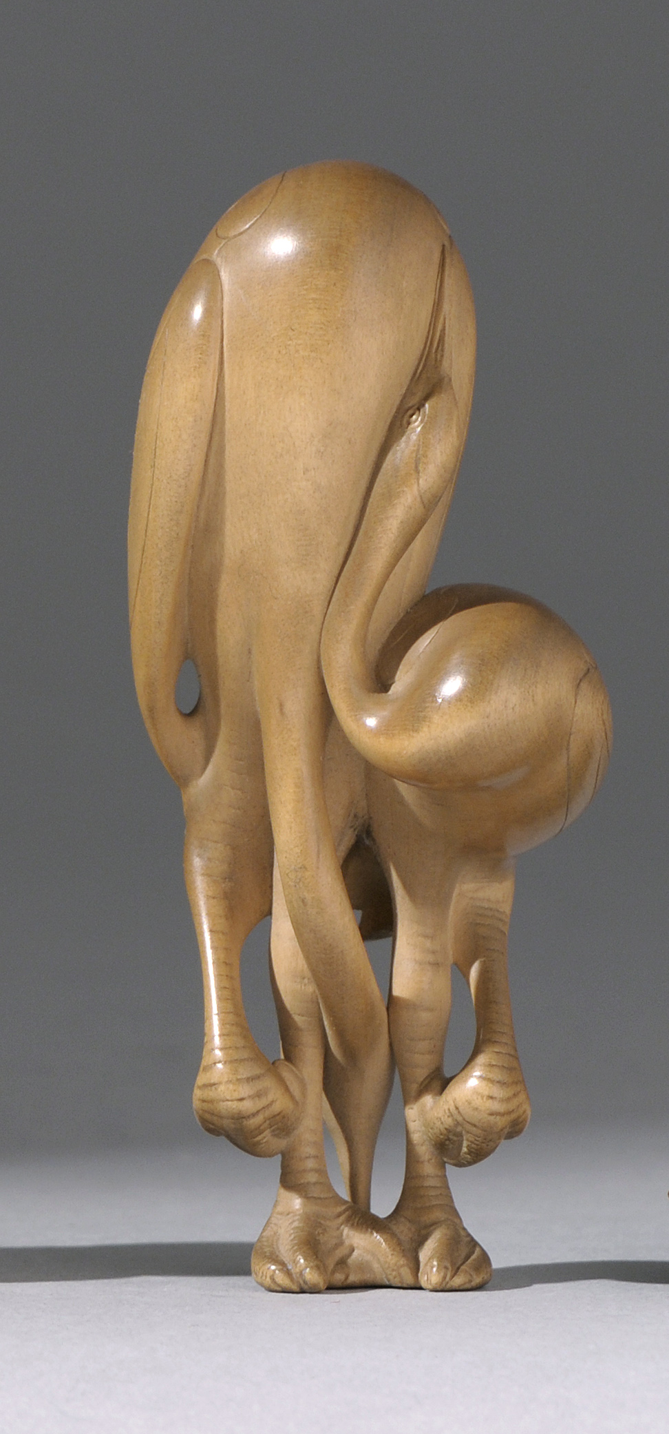 Appraisal: BOXWOOD NETSUKE th CenturyBy Shoko In the form of two