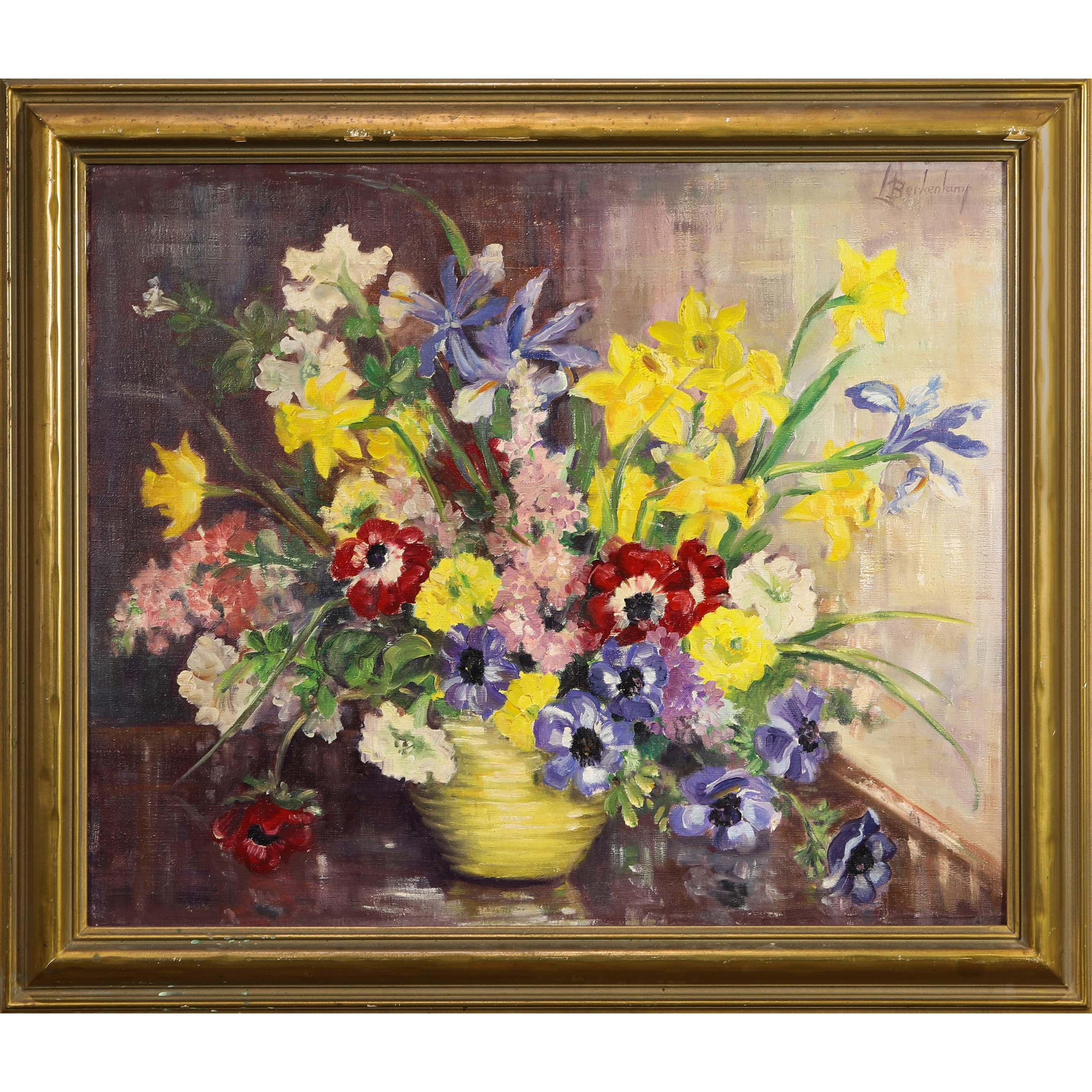 Appraisal: PAINTING AMERICAN SCHOOL American School th century Still Life of