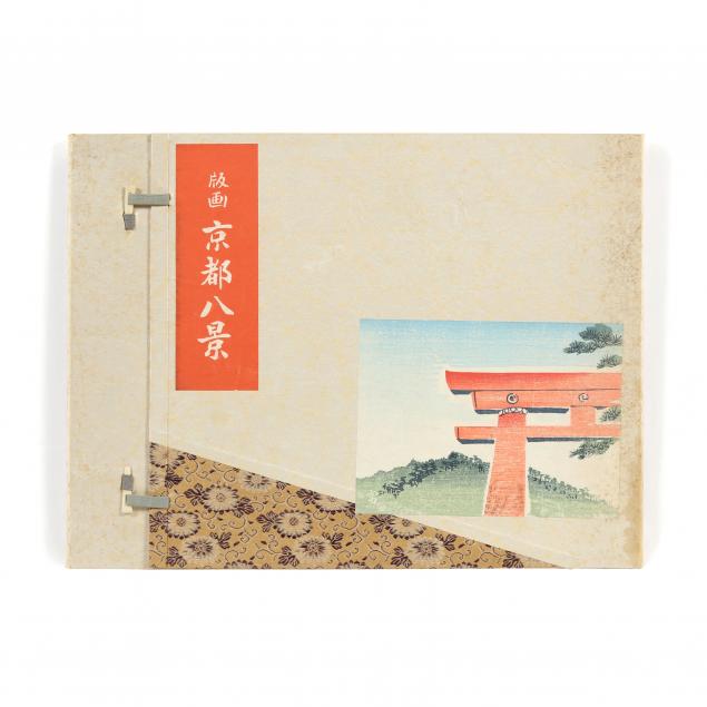 Appraisal: TOKURIKI TOMIKICHIRO JAPANESE - EIGHT SCENIC VIEWS OF KYOTO KYOTO