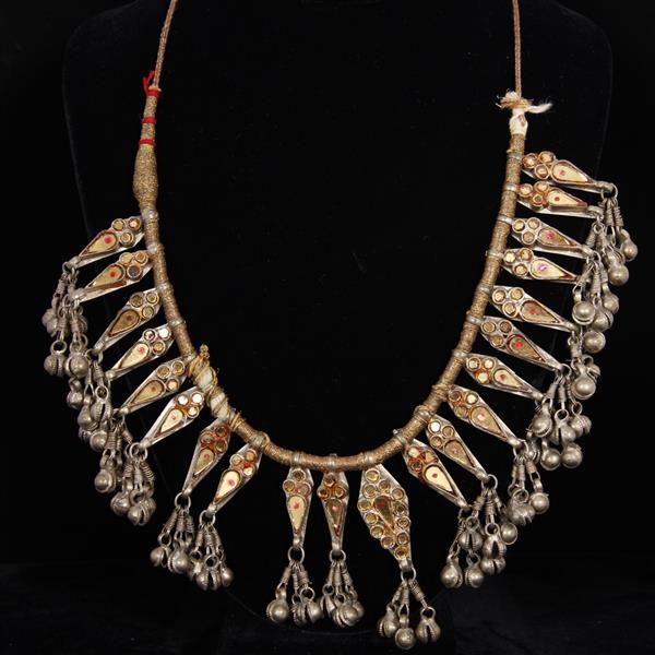 Appraisal: Afghan Kuchi Middle Eastern Tribal Bib Necklace