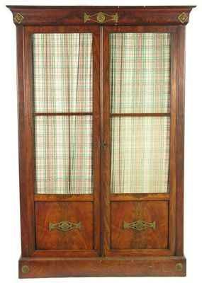 Appraisal: A th century French mahogany armoire with gilt brass mounts