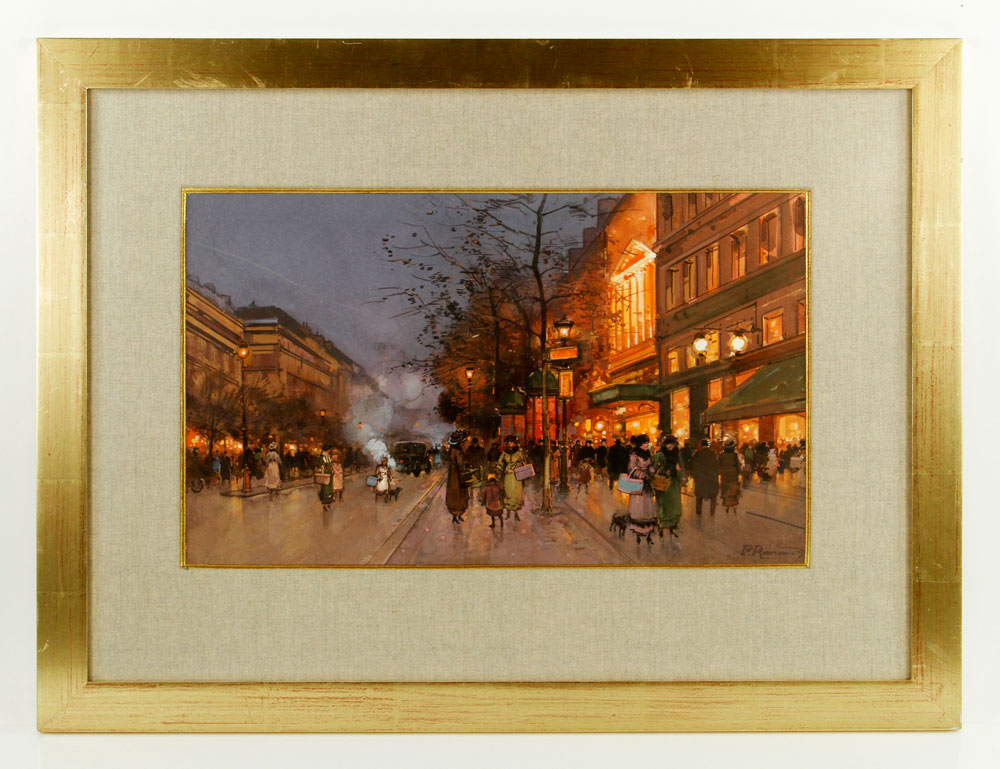 Appraisal: - Renard Paris Street Scene W C Paul Renard French