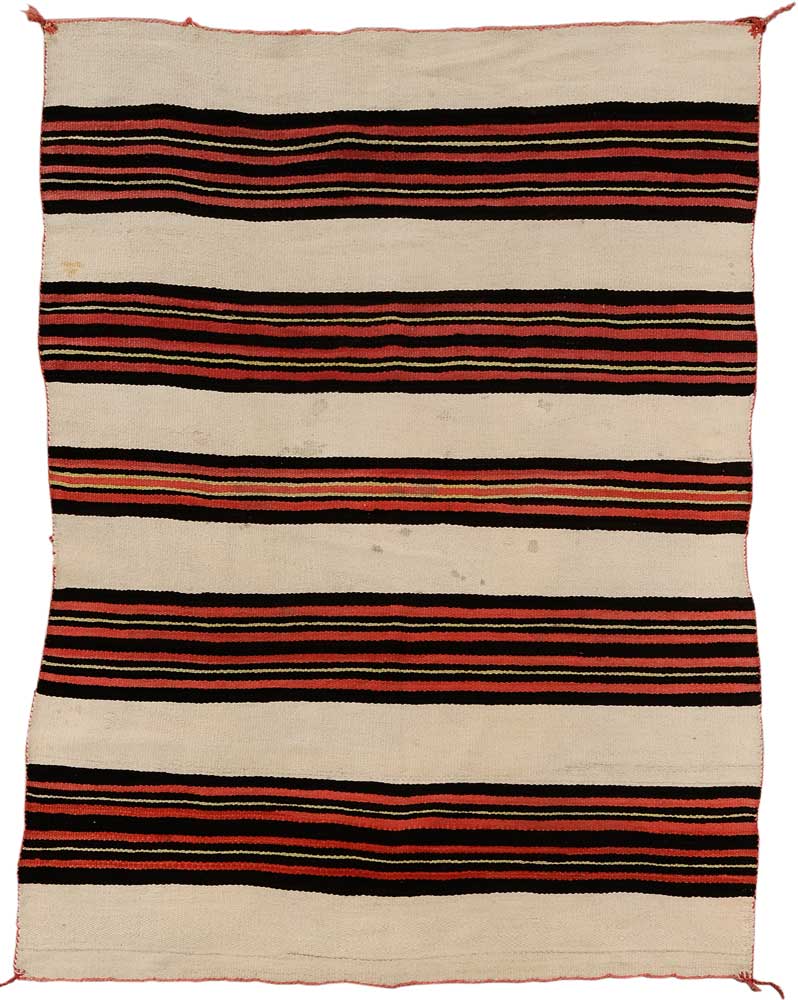 Appraisal: Navajo Blanket American early th century heavy construction broad multi-colored