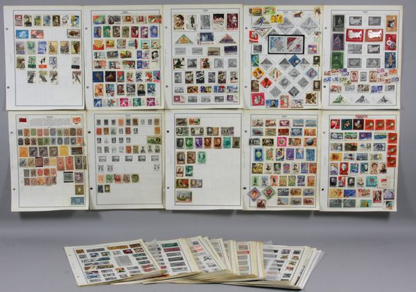 Appraisal: Eighty-seven album pages of stamps from Russia many full Good