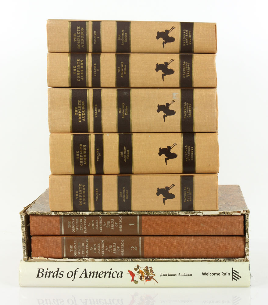 Appraisal: - John James Audubon Bird Books Lot of eight John