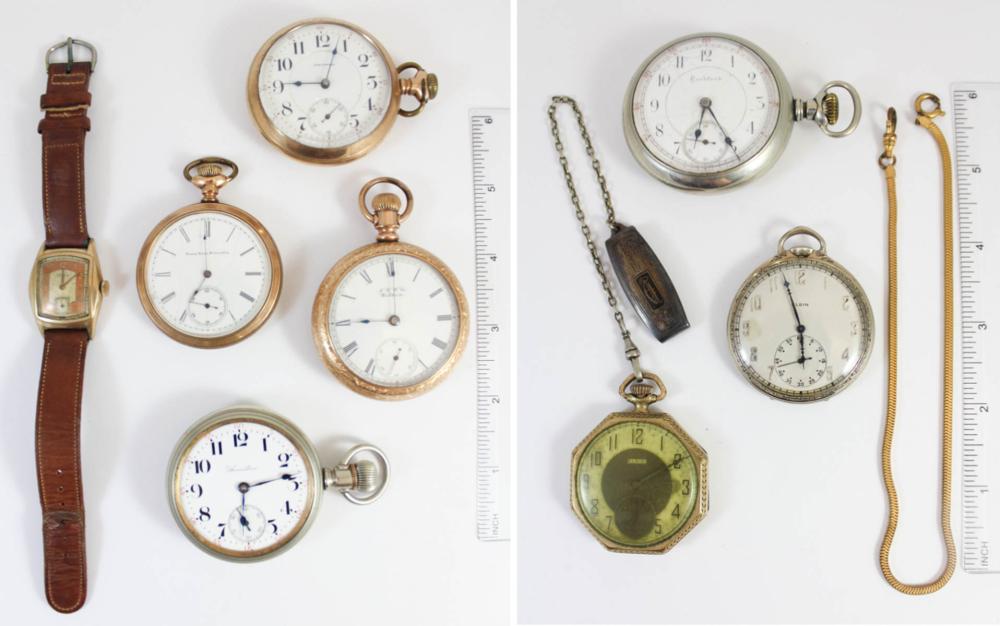 Appraisal: COLLECTION OF EIGHT WATCHES seven are open face pocket watches