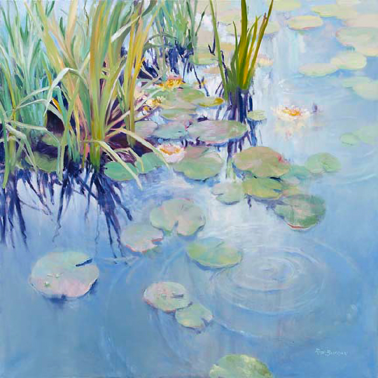 Appraisal: Ruth Baderian American New York b Water Lilies Montauk Pond