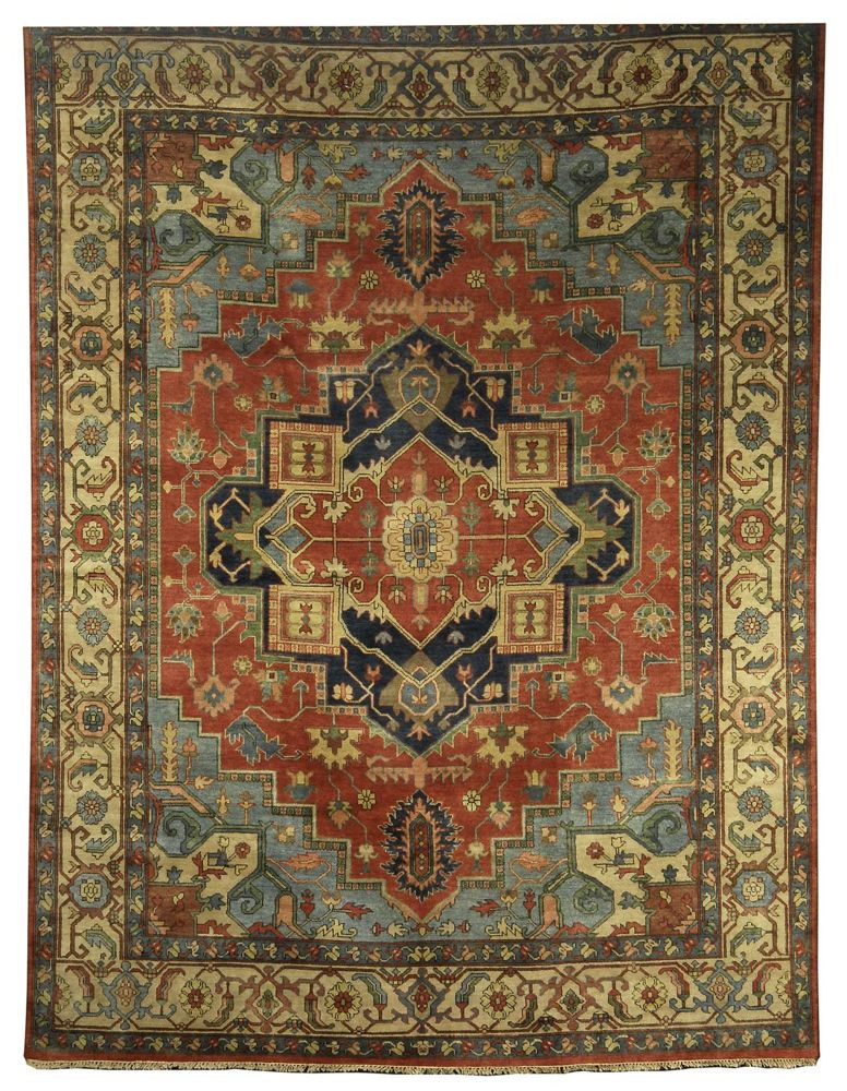 Appraisal: ORIENTAL RUG SERAPI DESIGN ' x ' Gabled medallion in