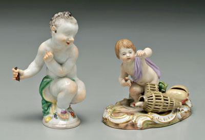 Appraisal: Two Meissen figurines both with blue crossed swords marks under