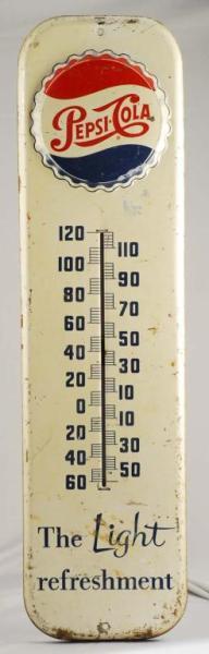 Appraisal: Tin Pepsi-Cola Thermometer Description Circa s Condition Very Good T