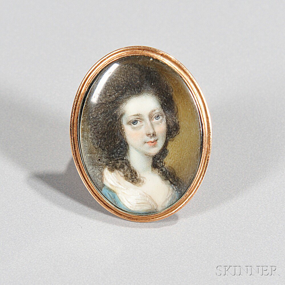 Appraisal: Attributed to Horace Hone English - Portrait Miniature of a