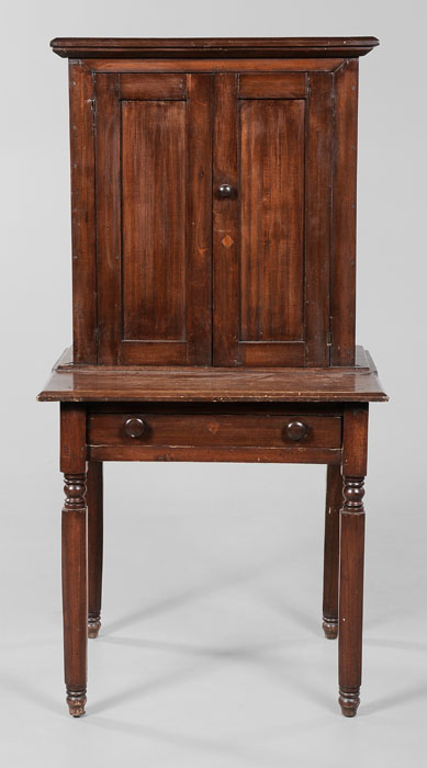 Appraisal: Federal Plantation Desk Southern late th century cherry poplar and