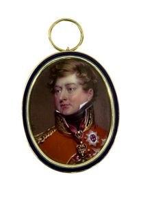 Appraisal: Henry Bone RA - George IV as Prince Regentbust portrait