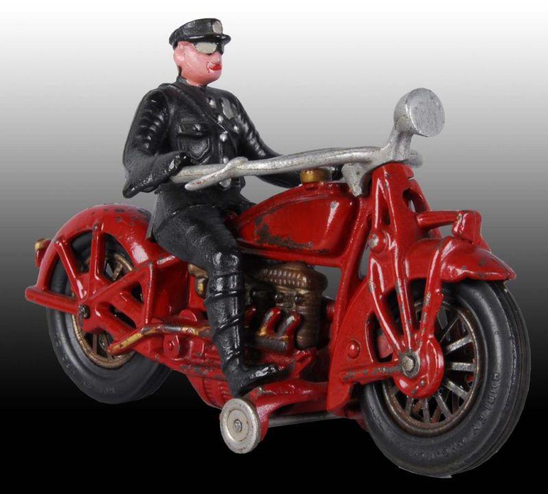 Appraisal: Cast Iron Hubley Motorcycle Toy Description Four-cylinder Indian motorcycle with