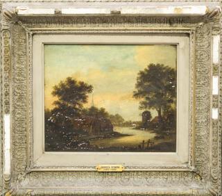 Appraisal: James Stark British Landscape with Cottage James Stark British Landscape