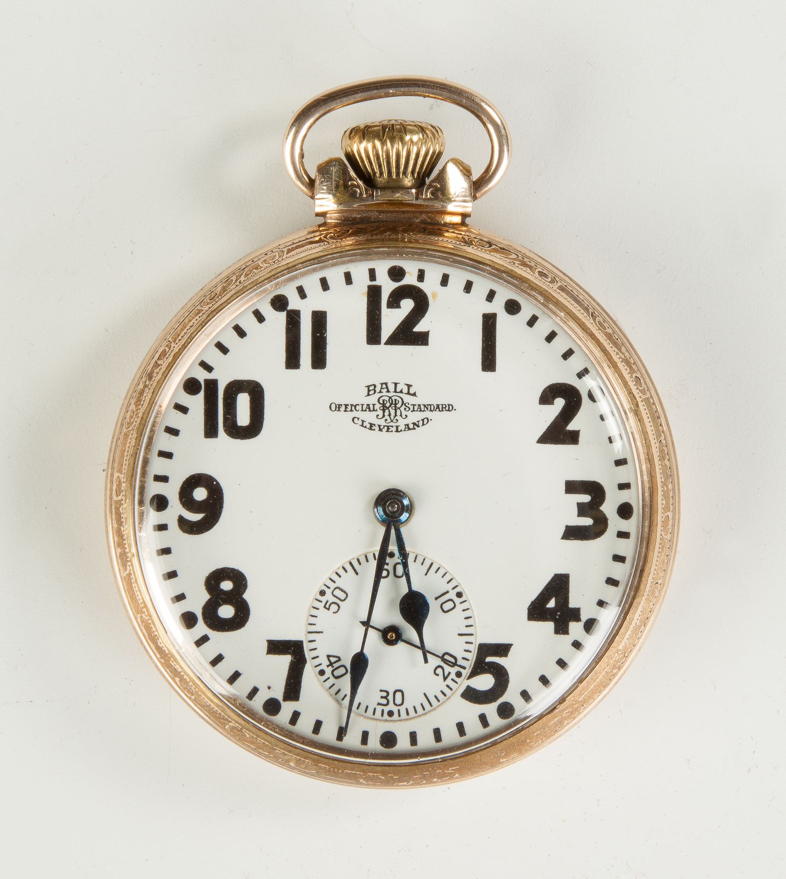 Appraisal: Ball Pocket Watch Co Cleveland OH jewels K gold filled